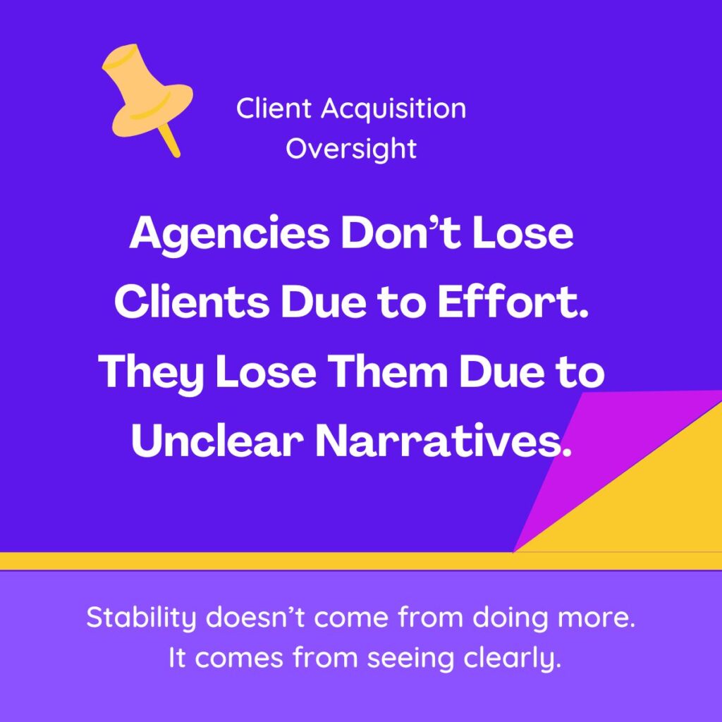 Agencies Don’t Lose Clients Due to Effort. They Lose Them Due to Unclear Narratives