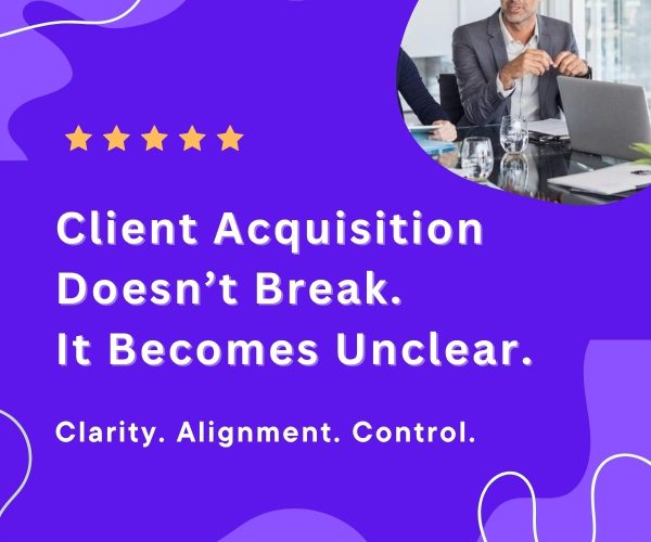 Client Acquisition Doesn’t Break. It Becomes Unclear.